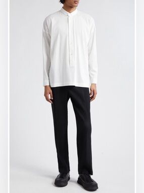 Issey Miyake Homme Plissé Pants Men’s Sz 3 Split Hem Black